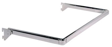 П-образна тръба за стелаж UB-1 за закачалки хром L100/D25 см