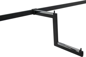 Бастун-стълба за предна тръба, черен мат