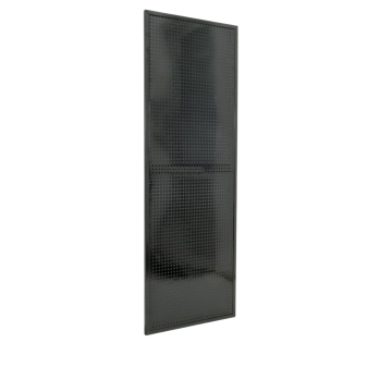 Перфорирано стенд пано с рамка, черно, 1000×2000 мм