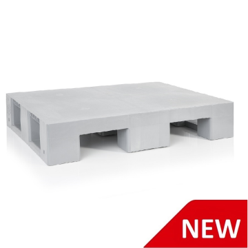 Пластмасова палетна платформа 600×800×150 мм с гладка повърхност