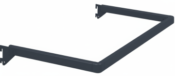 П-Образна тръба UB-1 за стелаж L100 см / D25 тъмно сив мат