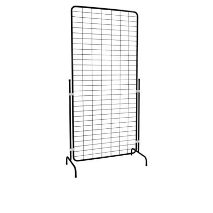 Решетка със стойка 900 × H1900 мм – черна