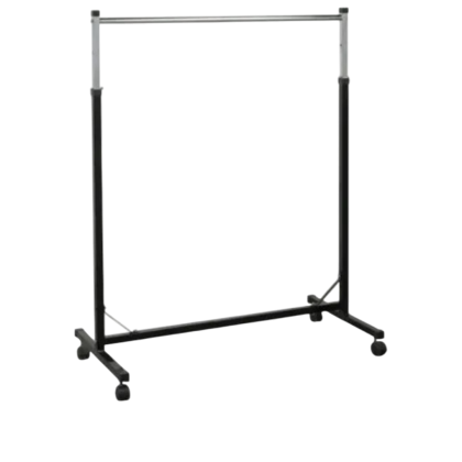 Единичен щендер с регулация, черен, 1250×500×H1350–1700 мм