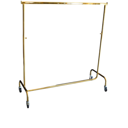 Единичен сгъваем щендер с регулация, златен, L1500–2100×550×H1500–2200 мм