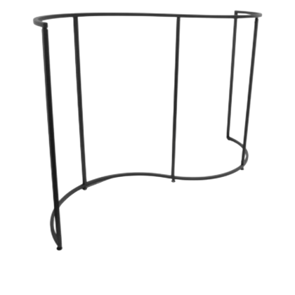 Щендер черен мат, L2300 мм × H1400 мм