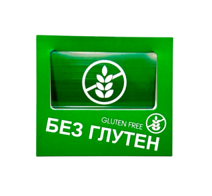 Картонен етикет "БЕЗ ГЛУТЕН" зелен - 10 бр.