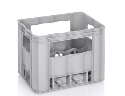 Пластмасова каса 400 х 300 х 340 мм за 12 бутилки до 1 литър