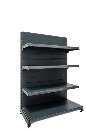 Крайстенен стелаж с плътен гръб Н1300 мм