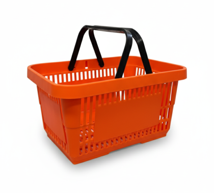 Пластмасова кошница 22 л оранжев мат