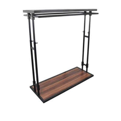 Щендер черен мат, L1200×500 мм, височина 1000–1500 мм