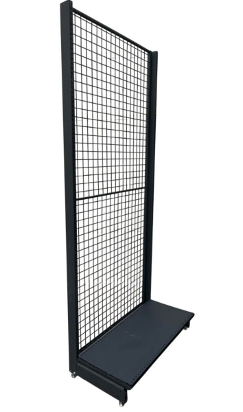 Крайстенен стелаж с мрежест гръб