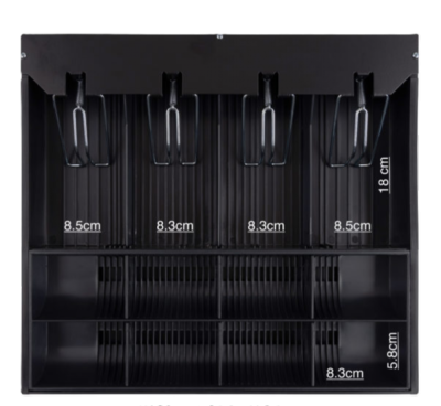 Метално касиерско чекмедже за пари STS CR410