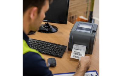 Tермо-трансферен етикетен принтер Brother TD-4420TNZ1