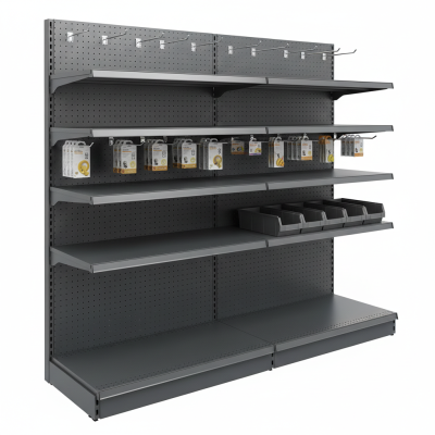 Крайстенен стелаж с перфориран гръб