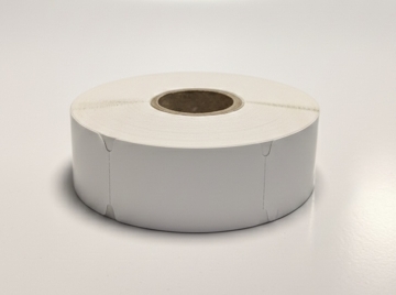 Картонени стелажни етикети на ролка 38 х 70 мм, БЕЛИ 1000 бр.