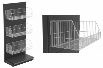 Крайстенен стелаж за хляб с телени кошове