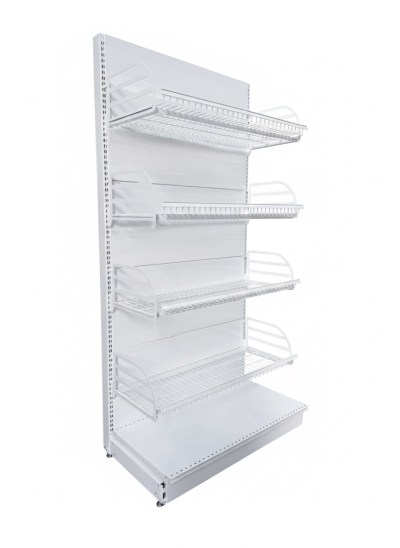 Крайстенен стелаж за хляб|метален|бял