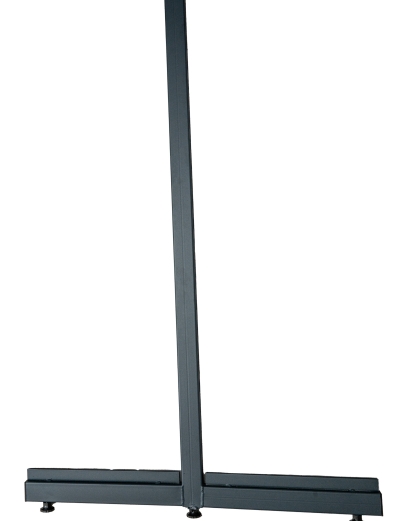 Завършващ крак H1300 D400х2 см за крайстенен стелаж до 70 кг на рафт тъмно сив мат 